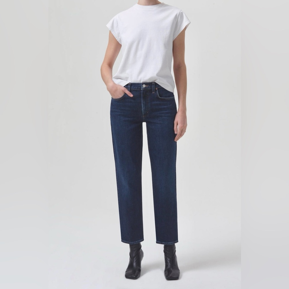 AGOLDE Kye Mid Rise Straight Ankle Jeans Size 28